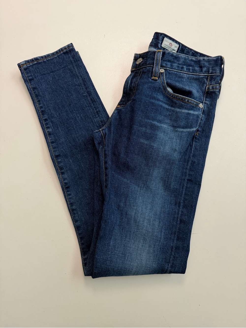 AG Jeans Adriano Goldschmied The Nikki Denim Slim Leg Skinny Low Rise 25R Blue